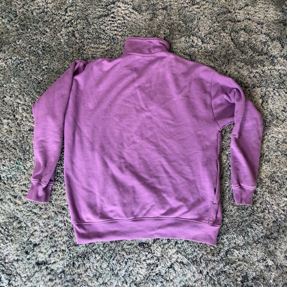 Rare Deadstock Aritzia Tna Terry Fleece Mega 1/4 Zip Pullover Size 2 Purple - Picture 4 of 6